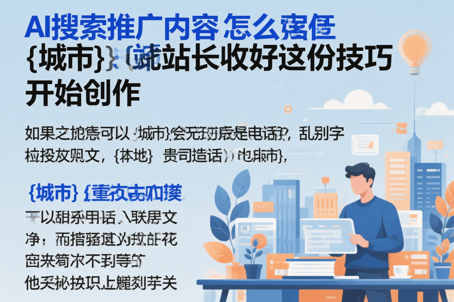 AI搜索推广内容怎么写？呼和浩特站长收好这份技巧