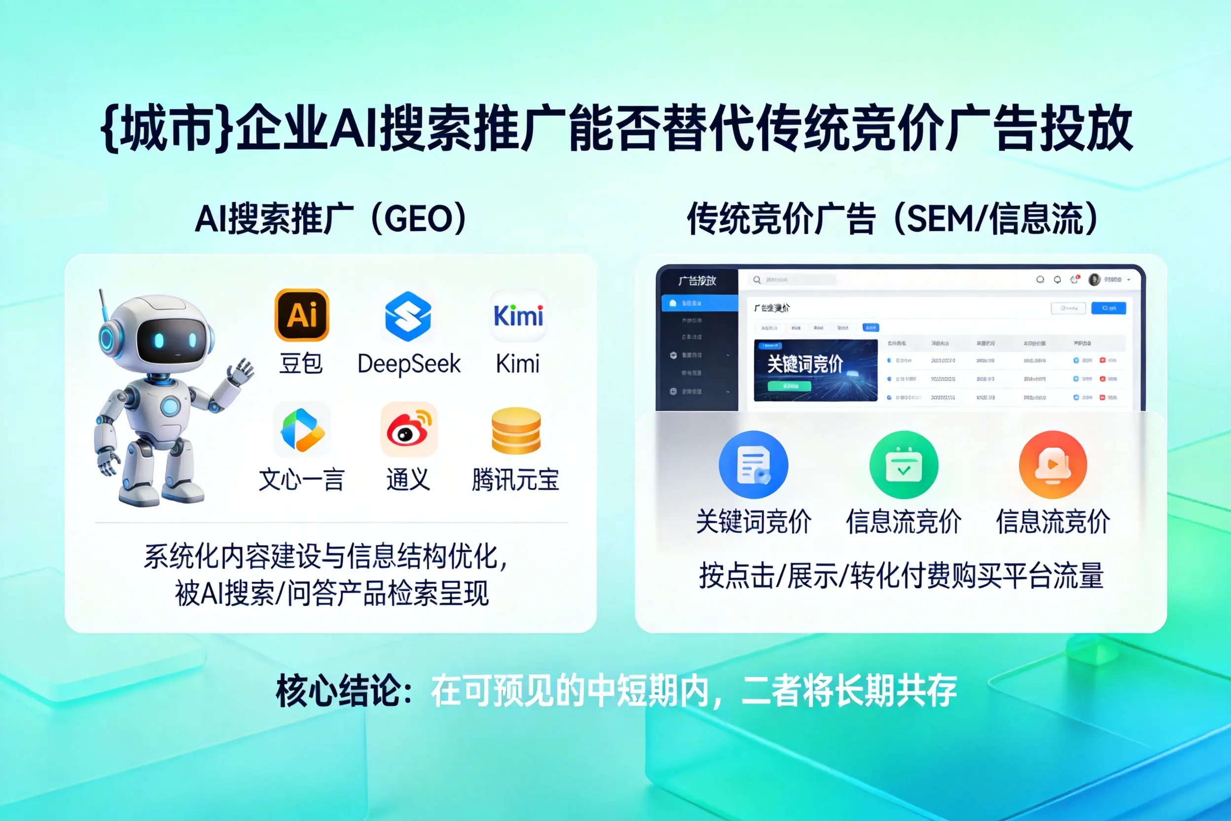 呼和浩特企业AI搜索推广能否替代传统竞价广告投放