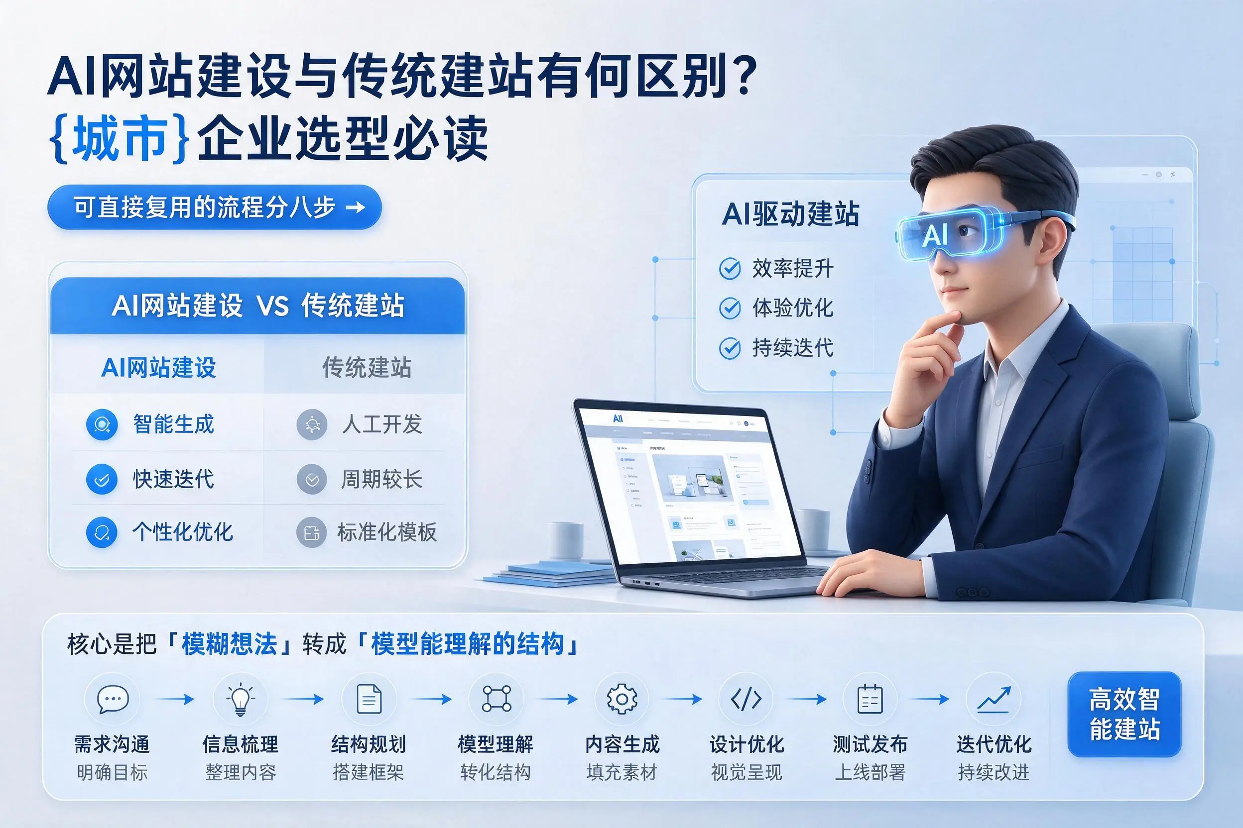 AI网站建设与传统建站有何区别？呼和浩特企业选型必读