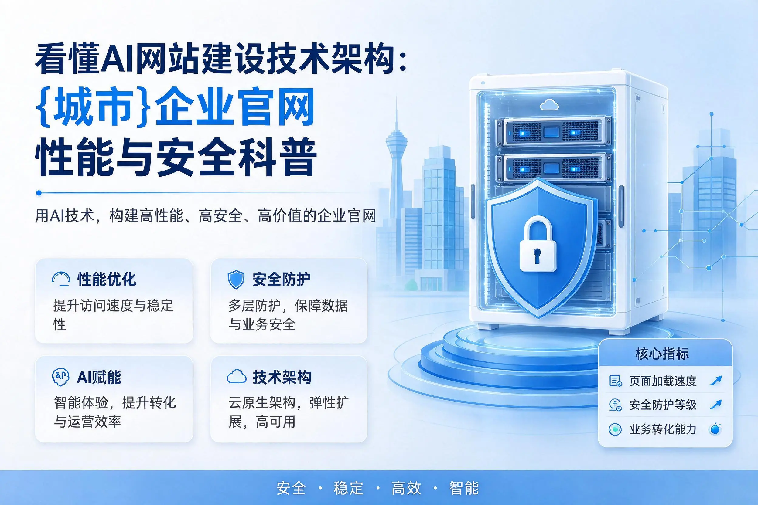 看懂AI网站建设技术架构：呼和浩特企业官网性能与安全科普