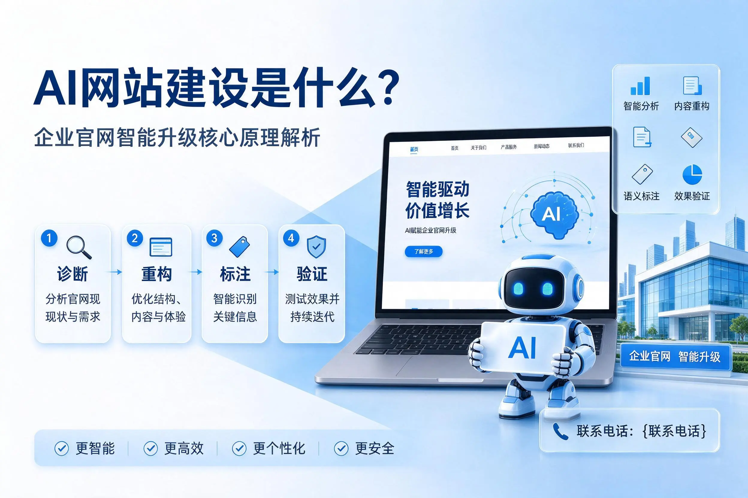 AI网站建设是什么?呼和浩特企业官网智能升级核心原理解析