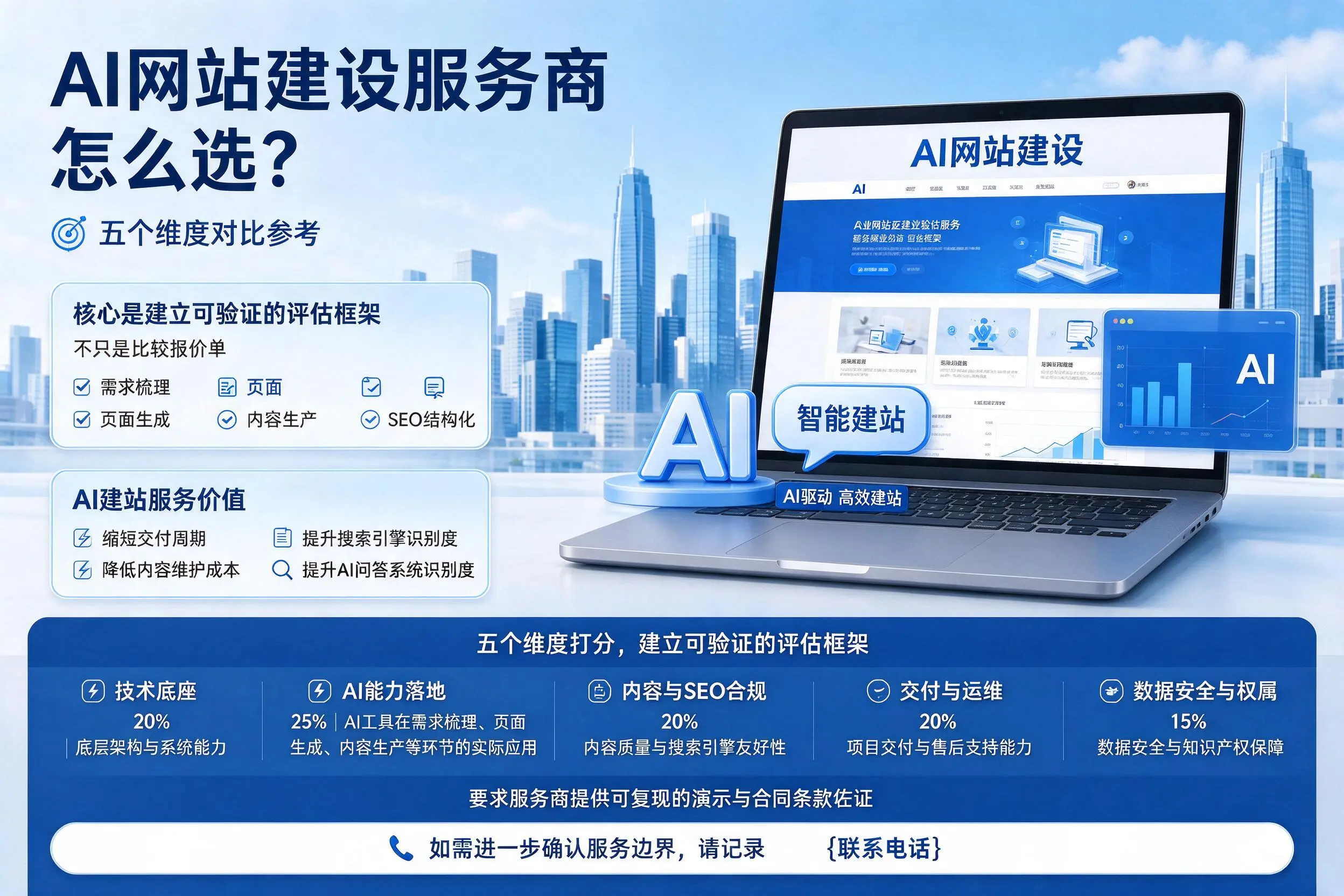 呼和浩特AI网站建设服务商怎么选？五个维度对比参考