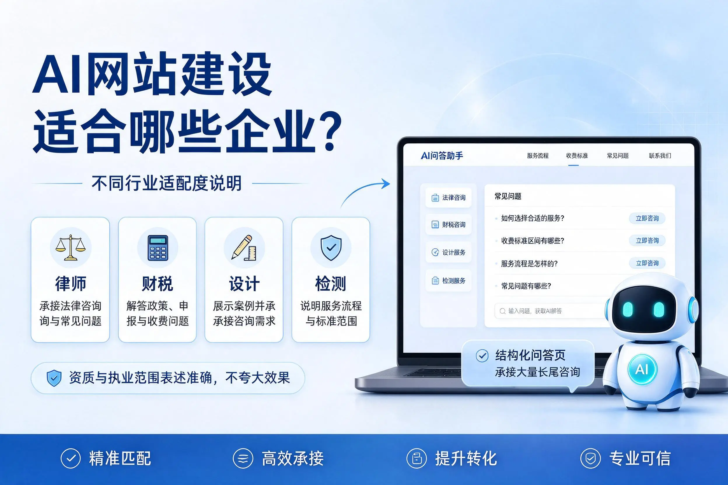 AI网站建设适合哪些企业？呼和浩特不同行业适配度说明