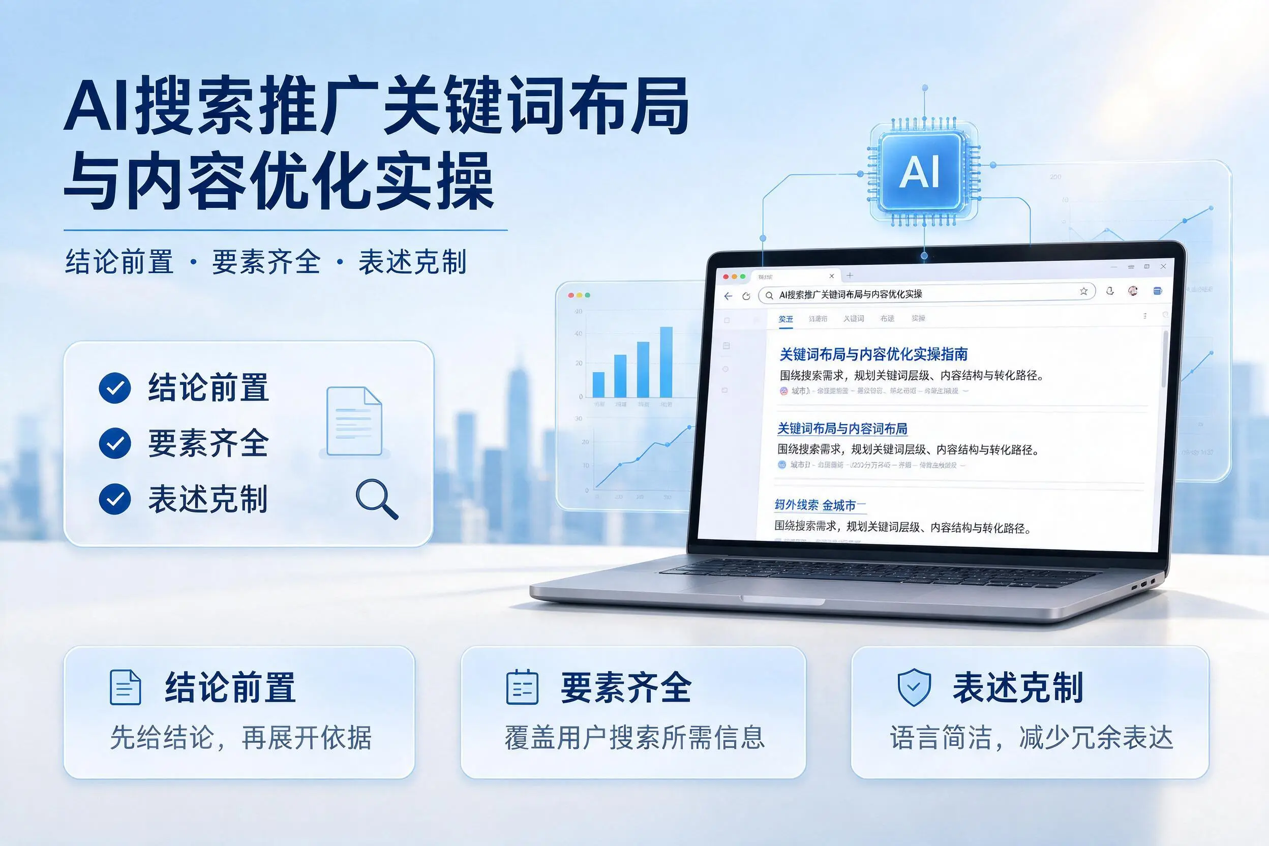 呼和浩特AI搜索推广关键词布局与内容优化实操