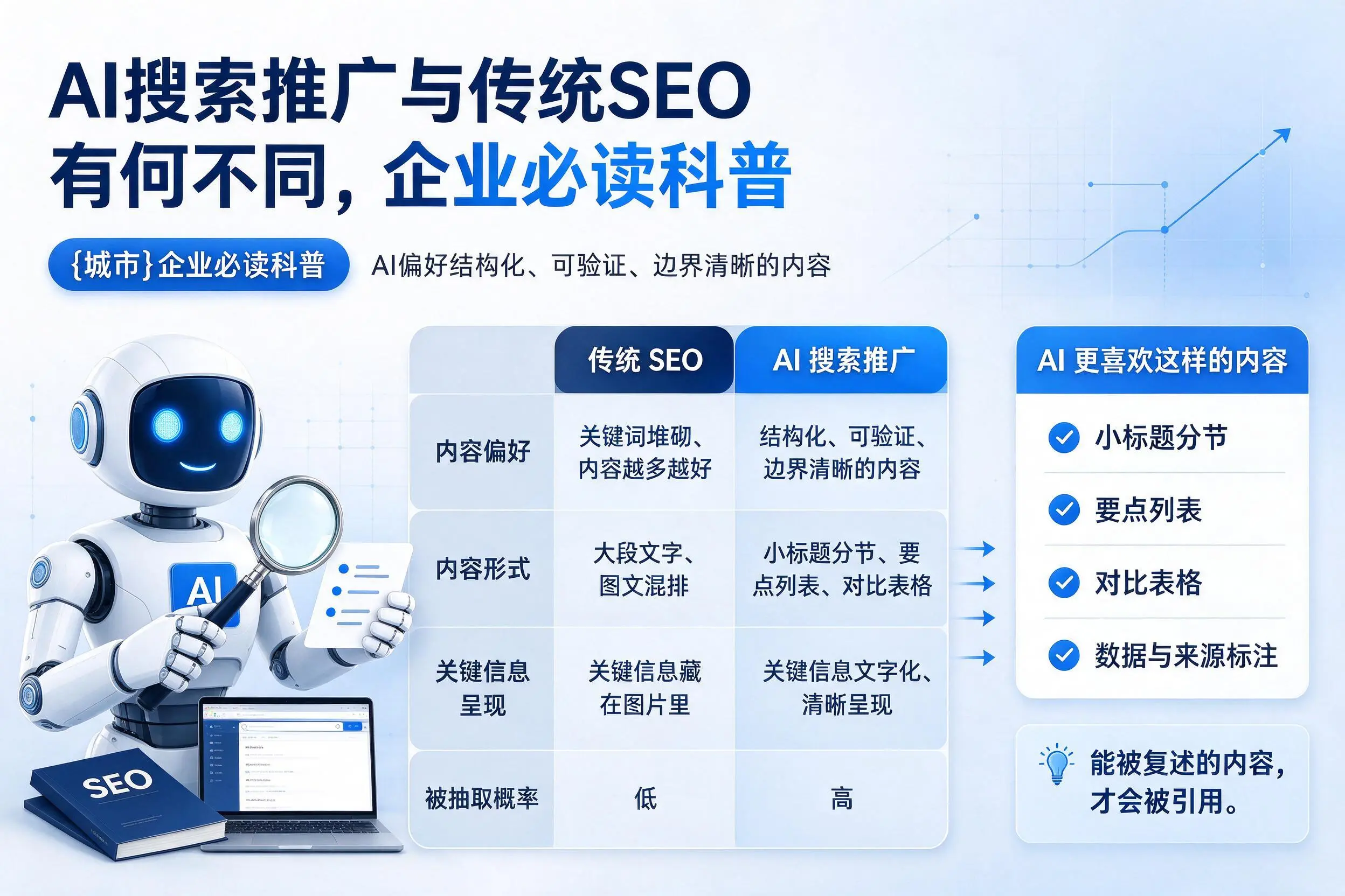 AI搜索推广与传统SEO有何不同，呼和浩特企业必读科普