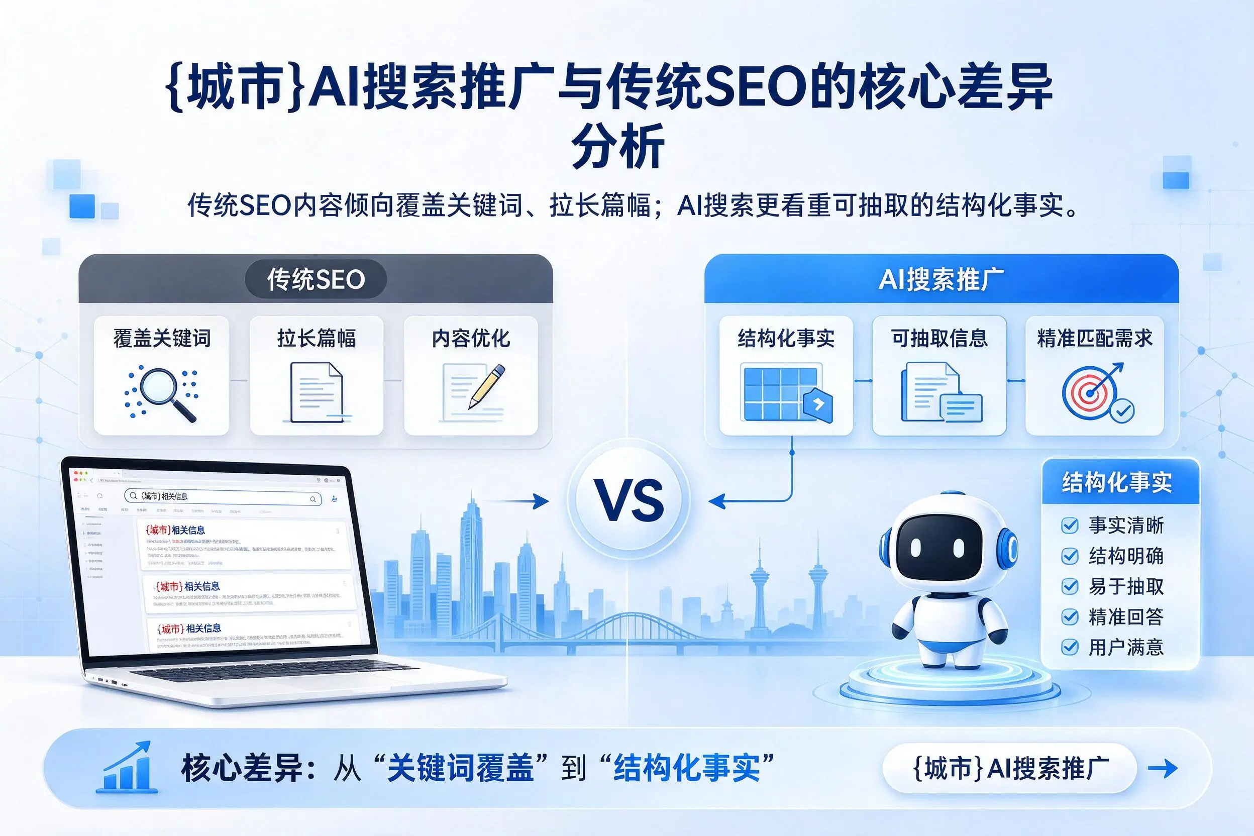 呼和浩特AI搜索推广与传统SEO的核心差异分析